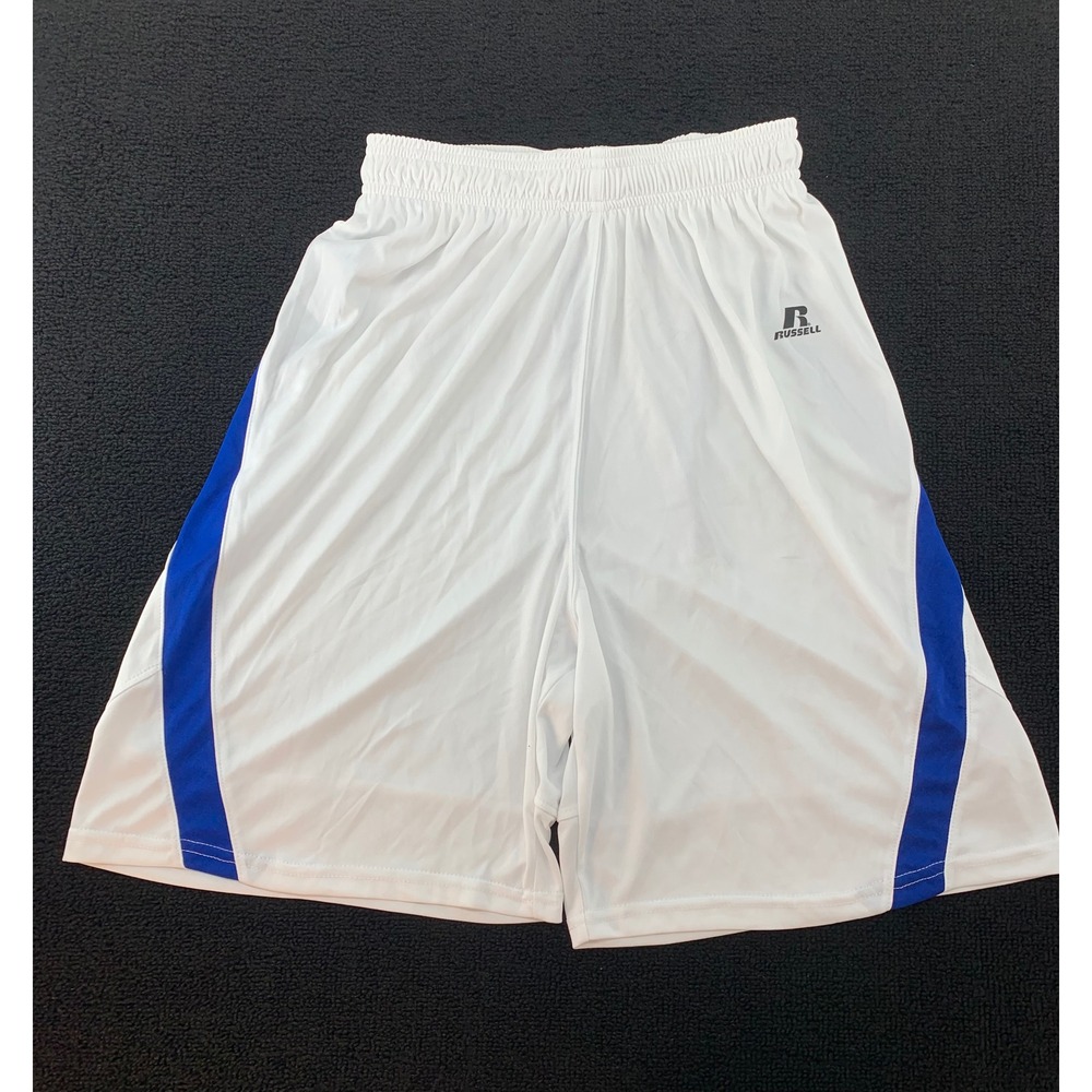 Kids Russell Athletic White Royal‎ Blue Athletic Shorts M M WRO